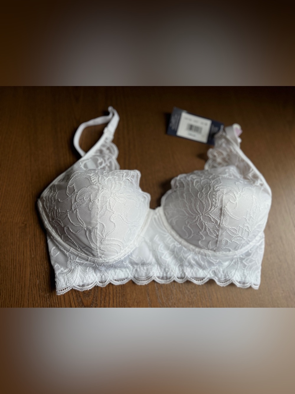 NWT Maidenform White Lace Underwire Bralette